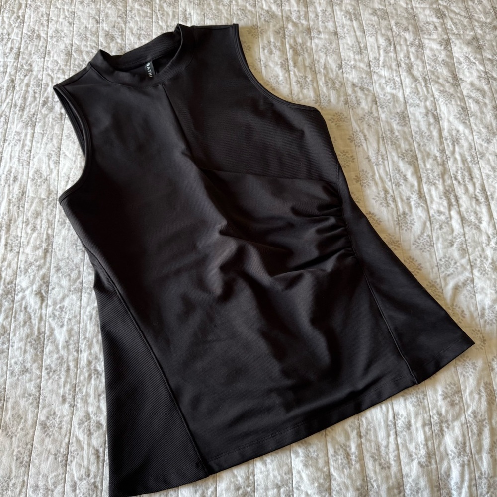 Athleta Black Ribbed Tank